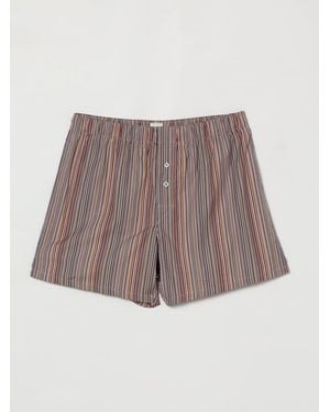 Paul Smith Striped Cotton Boxers - Brown