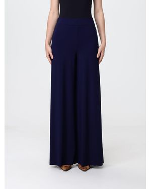 Maliparmi Wide Leg Jersey Trousers - Blue