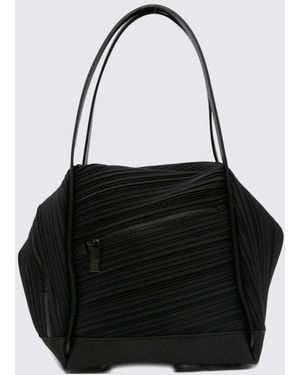 Pleats Please Issey Miyake Pleated Shoulder Bag - Black