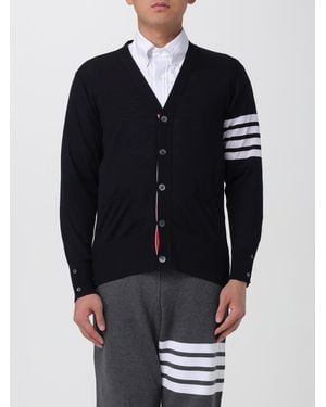 Thom Browne Wool Cardigan - Blue