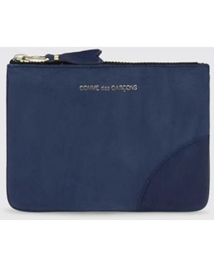 Comme des Garçons Leather Wallet - Blue