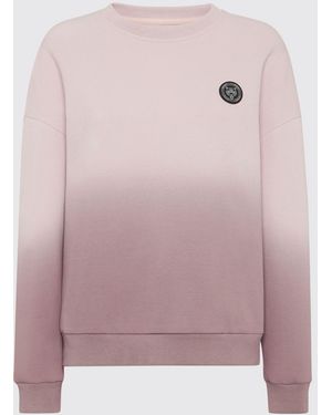 Philipp Plein Abstract Print Jersey Sweatshirt With Dropped Shoulders - Pink