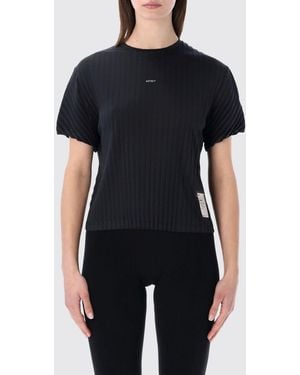Satisfy Slim-Fit-T-Shirt Aus Recyceltem Polyester Mit Kontrastlogo - Schwarz