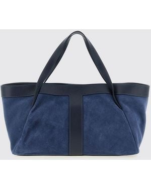 Twinset Suede Bag - Blue