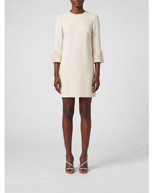 Valentino Virgin Wool And Silk Mini Dress - White