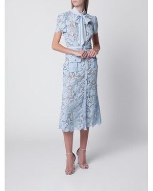 Self-Portrait Dress - Blue