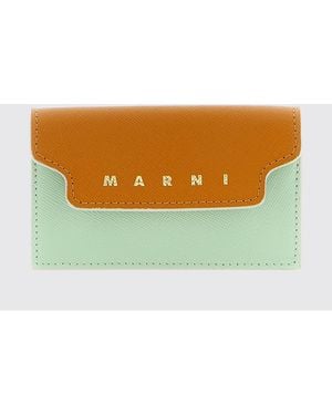 Marni Saffiano-Leder-Portemonnaie - Mehrfarbig