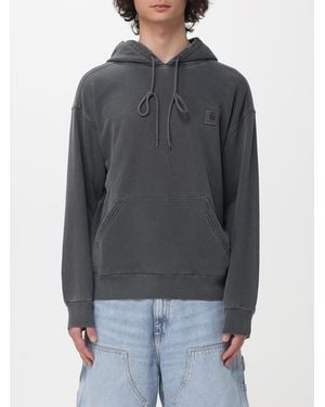 Carhartt Cotton Logo Hoodie - Grey
