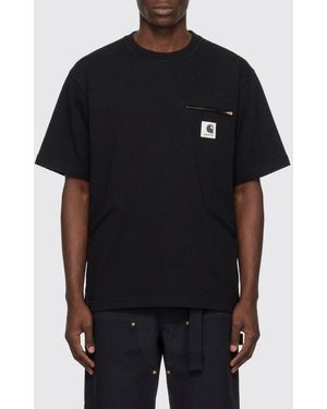 SACAI X CARHARTT WIP Cotton T-Shirt - Black