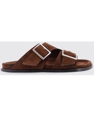 Alohas Suede Alba Sandals - Brown