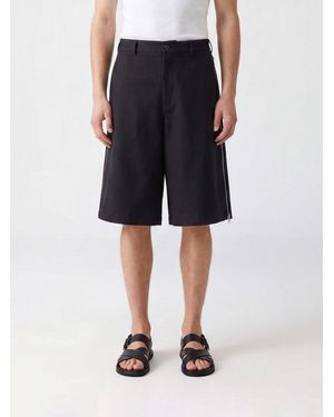 Comme des Garçons Knee-Length Polyester Crêpe Chino Shorts - Blue