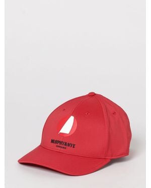 Murphy & Nye Casquette De Baseball En Tissu Technique Avec Logo Brodé Et Visière - Rouge