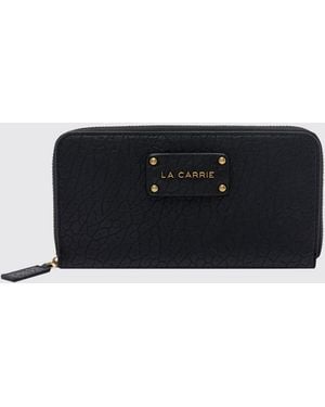 La Carrie Continental Zip-Around Wallet - Black