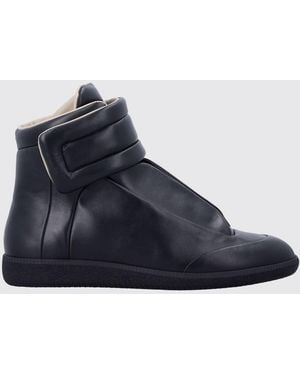 Maison Margiela Future Leather Trainers - Blue