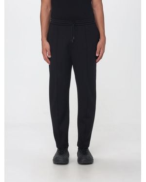 Peuterey Pantalones Deportivos De Jogging En Mezcla De Viscosa Con Cordón - Negro