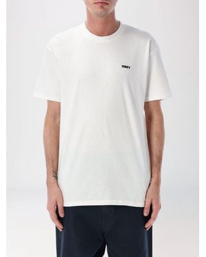 Obey Printed Cotton T-Shirt - White