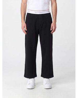 DSquared² Jogginghose Aus Baumwolljersey Mit Logo-Bund - Schwarz