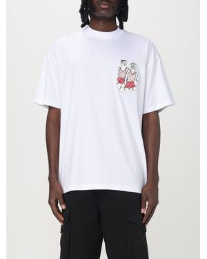 MSGM T-Shirt Con Patch Kids - Bianco