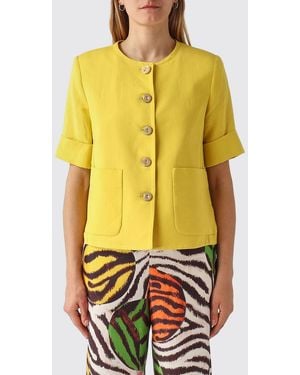 Maliparmi Linen Blend Jacket - Yellow