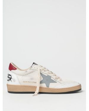 Golden Goose Ball Star Trainers - White
