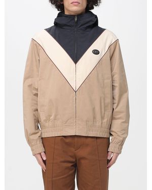 Valentino Hooded Windbreaker Jacket - Natural