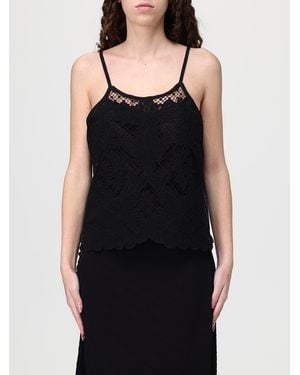 Twinset Macramé Top - Black