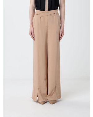 SIMONA CORSELLINI Crêpe Palazzo Pants - Natural