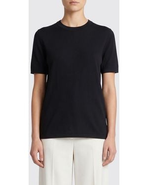 Roberto Collina Basic Viscose T-Shirts - Black