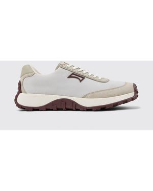 Camper Drift Trail Recycled Polyester And Suede Sneakers - White