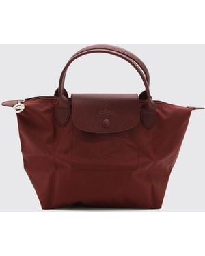 Longchamp Bolso De Mano Pequeño Plegable Le Pliage De Nailon Reciclado - Rojo