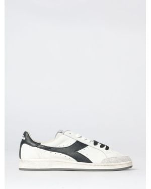 Diadora Prestige Used Leather Trainers - White