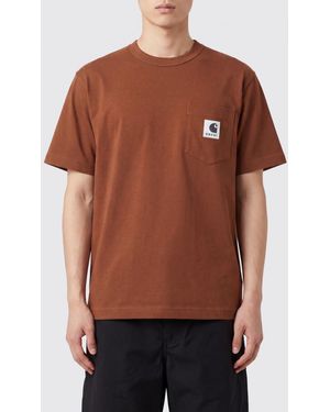 SACAI X CARHARTT WIP Cotton T-Shirt With Logo - Brown
