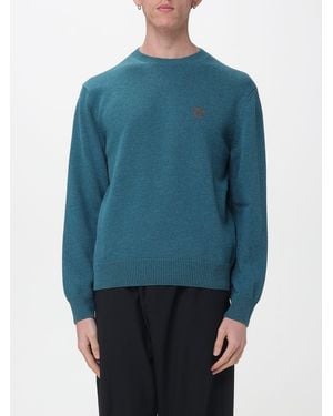 Loewe Pull Col Rond En Laine - Bleu