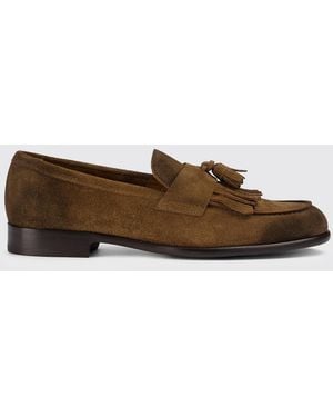 Doucal's Suede Loafers - Brown