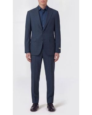 Canali Wool Single-Breasted Suit - Blue