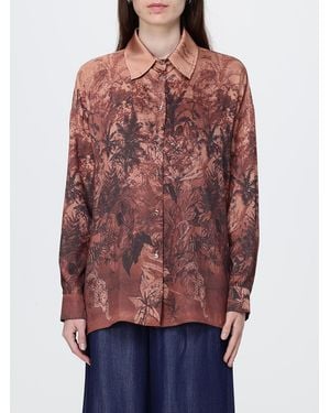 Liu Jo Camisa De Raso Estampado - Rojo