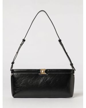 Elisabetta Franchi Naplak Effect Bag - Black