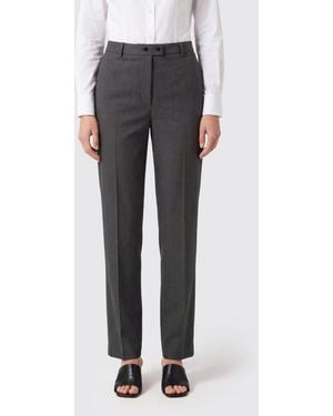 Jil Sander High-Waisted Slim Fit Pants - Gray