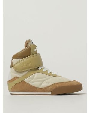 Chloé Kick High-Top Trainers - Natural