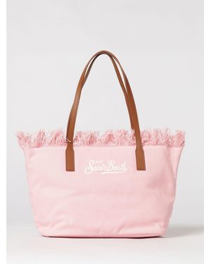 MC2 Saint Barth Cotton Bag With Embroidered Logo - Pink