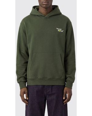 Barrow Sudadera De Algodón Con Capucha Y Corte Relajado Con Bolsillo Canguro - Verde
