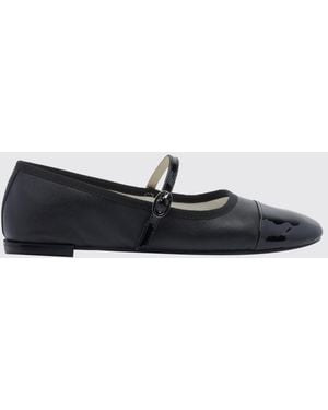 Repetto Georgiana Calf Leather Mary Jane Flats With Patent Toe - White