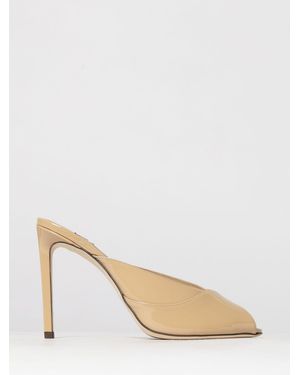 Jimmy Choo Brigitte Patent Leather Mules - Natural