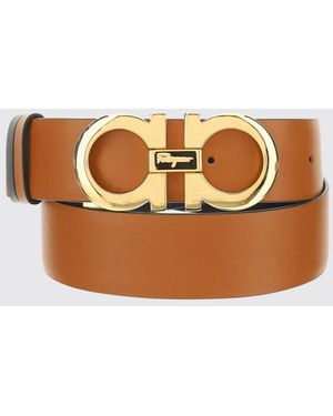 Ferragamo Reversible Gancini Belt - Pink