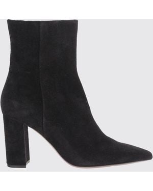 Paris Texas Anja Suede High-Heeled Ankle Boots - Black