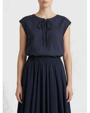 Aspesi "Vissuto" Linen Top - Blue