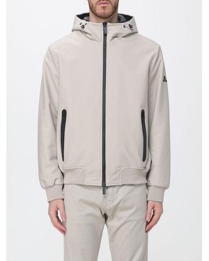 Heskimo Nylon Hooded Windbreaker Jacket With Zip Closure - Natural