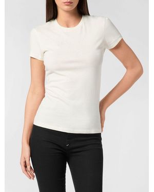 Philipp Plein Slim-Fit Cotton T-Shirt With Tone-On-Tone Logo - White