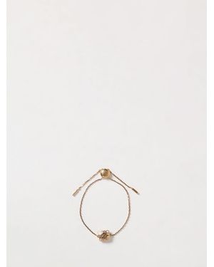 Loewe Anagram Brass Bracelet With Drawstring Closure - Natural