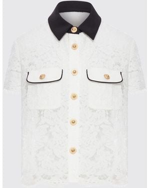 Self-Portrait Top - White